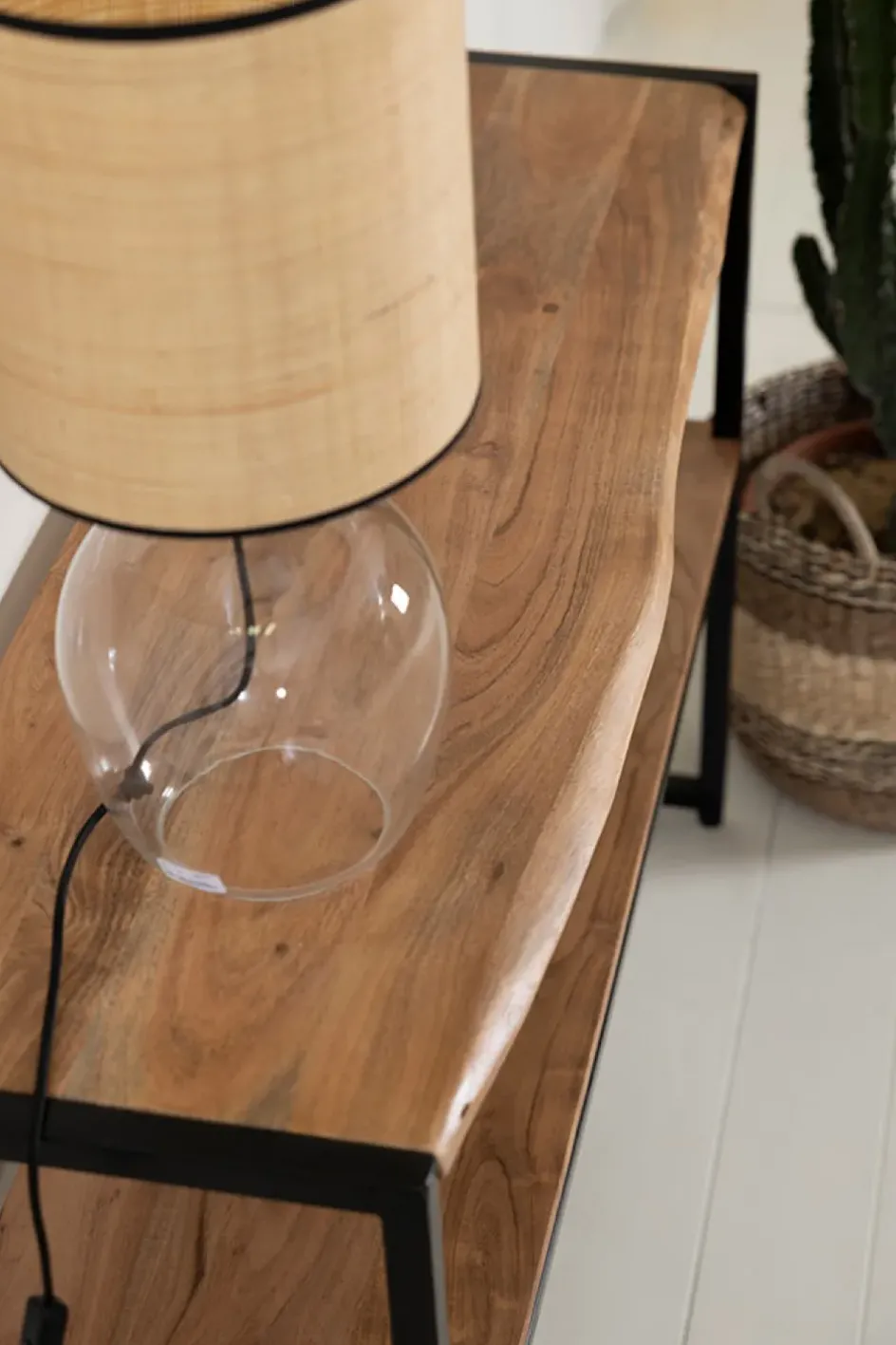 Fabrique de Styles Consoles*Console en acacia et pieds en fer noir - Brooklyn