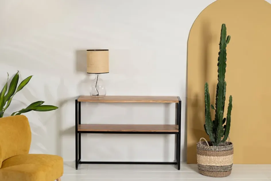 Fabrique de Styles Consoles*Console en acacia et pieds en fer noir - Brooklyn