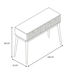 Fabrique de Styles Consoles*Console en pin naturel - Kara