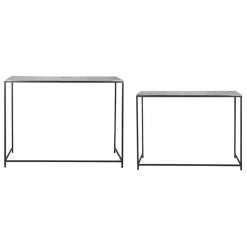 Fabrique de Styles Consoles*Console gigogne (x2) en fer - Felia