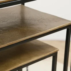 Fabrique de Styles Consoles*Console gigogne (x3) en fer - Felia