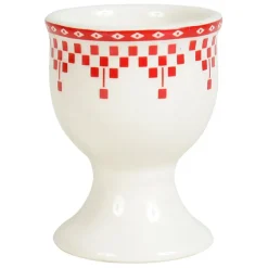 Fabrique de Styles Accessoires De Table*Coquetier damier en faïence