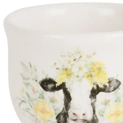 Fabrique de Styles Accessoires De Table*Coquetier en faïence vache - Collection