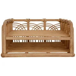 Fabrique de Styles Paniers Et Corbeilles*Corbeille a papier 2 niveaux essencia bambou et rotin