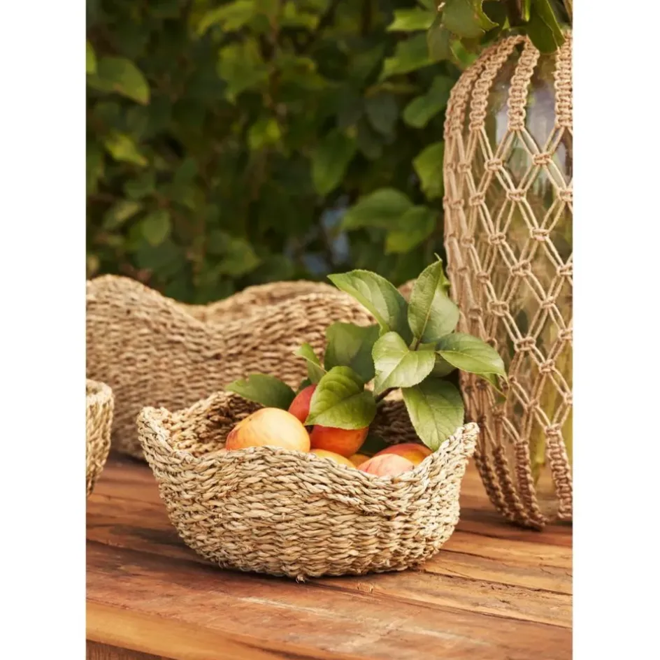 Fabrique de Styles Paniers Et Corbeilles*Corbeille (x3) en jonc de mer - Recif