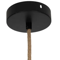 Fabrique de Styles Ampoules Et Cordons Électriques*Cordon électrique en tissu naturel et noir pour suspension 80cm