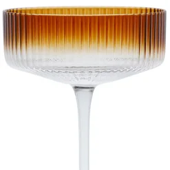 Fabrique de Styles Verres À Alcool*Coupe champagne striée en verre - Funny