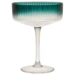 Fabrique de Styles Coupes Et Flutes*Coupe champagne striée en verre - Funny