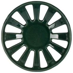 Fabrique de Styles Plats Et Saladiers*Coupe en grès émeraude moucheté d28cm - Organic