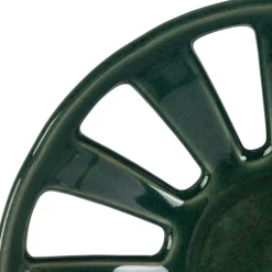 Fabrique de Styles Plats Et Saladiers*Coupe en grès émeraude moucheté d28cm - Organic