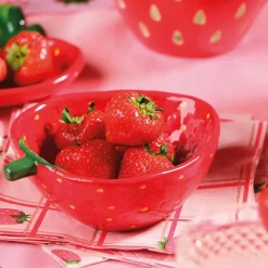 Fabrique de Styles Bols Et Coupelles*Coupelle fraise en dolomite 15.5x12cm