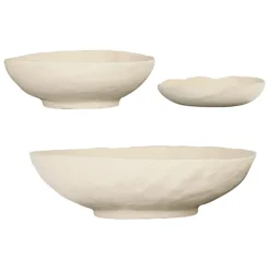 Fabrique de Styles Petits Objets Déco*Coupes irrégulières x3 écru en aluminium - blue sand