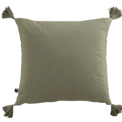 Fabrique de Styles Coussins Et Housses*Coussin avec pompons en gaze de coton 40x40cm - Gaia