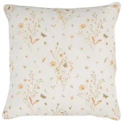 Fabrique de Styles Coussins Et Housses*Coussin en lin fleur des champs rose et blanc 45x45cm - Louise