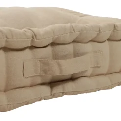 Fabrique de Styles Coussins Et Housses*Coussin matelas chambray beige en coton