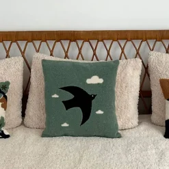 Fabrique de Styles Coussins Et Housses*Coussin oiseau en coton canard 40x40cm - Influence