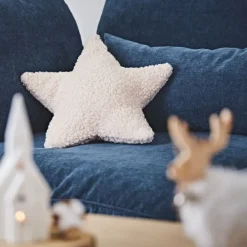 Fabrique de Styles Coussins Et Housses*Coussin étoile en tissu bouclette
