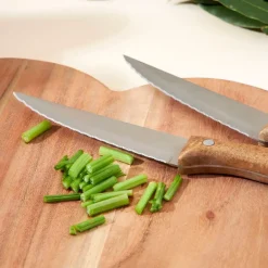 Fabrique de Styles Couverts*Couteau steak en inox et bois - Ablis