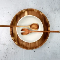 Fabrique de Styles Ustensibles De Cuisine*Couverts de service en acacia