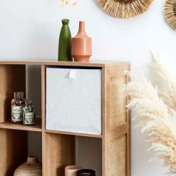 Fabrique de Styles Petits Rangements*Cube de rangement pliable bouclette 30xh30cm