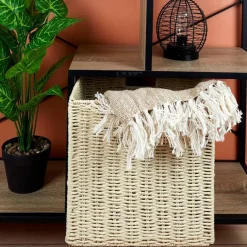 Fabrique de Styles Petits Rangements*Cube de rangement tresse pliable 30x30xh30cm