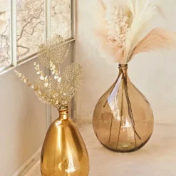 Fabrique de Styles Vases Et Soliflores*Dame jeanne en verre recyclé sablé - Simplicity