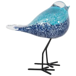 Fabrique de Styles Petits Objets Déco*Déco moineau en verre et fer - Serin