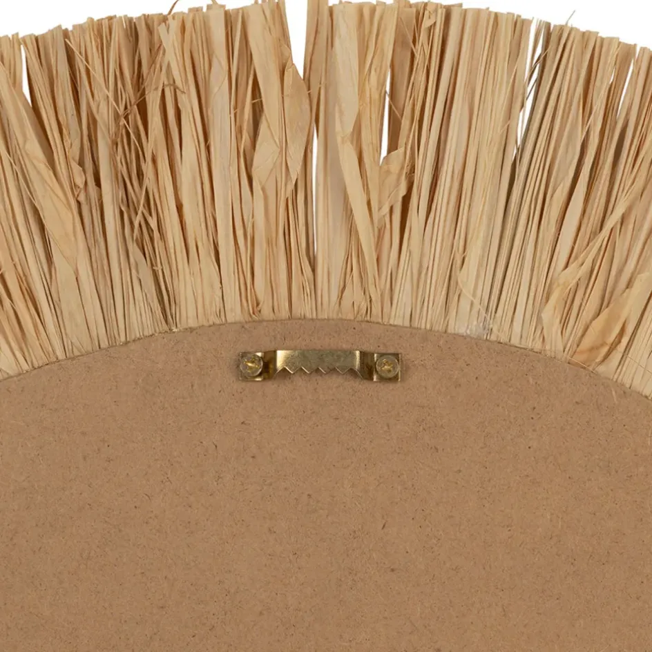 Fabrique de Styles Déco À Suspendre Et Adhésive*Déco murale œil en jonc de mer et coquillage naturel - Cauri