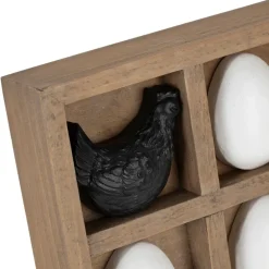 Fabrique de Styles Petits Objets Déco*Déco tic tac toe poule et œuf noir et blanc - Campagne