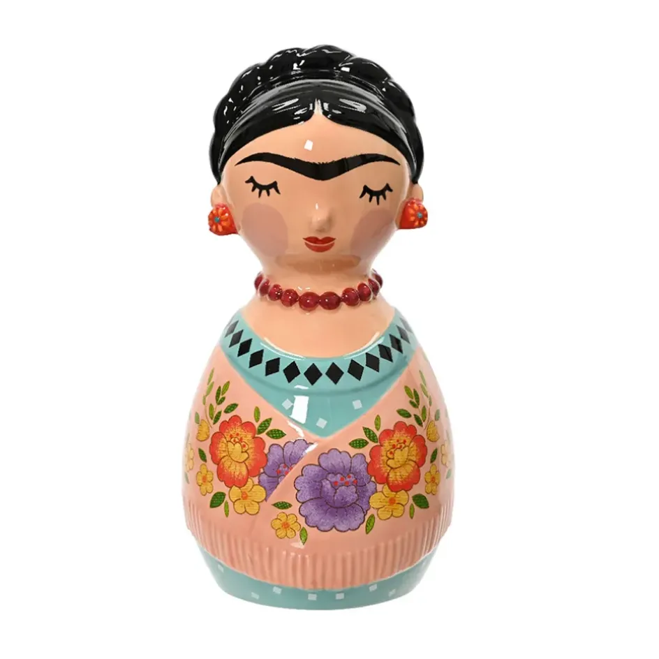 Fabrique de Styles Petits Objets Déco*Décoration Frida orange en dolomite h18cm