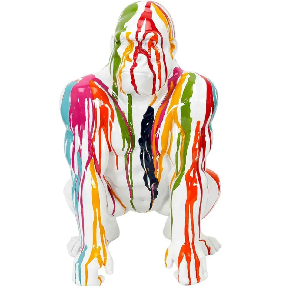 Fabrique de Styles Petits Objets Déco*Décoration gorille blanc rainbow