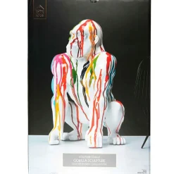 Fabrique de Styles Petits Objets Déco*Décoration gorille blanc rainbow