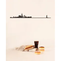 Fabrique de Styles Déco À Suspendre Et Adhésive*Décoration murale ligne en acier NYC L50cm