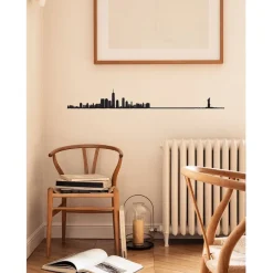 Fabrique de Styles Déco À Suspendre Et Adhésive*Décoration murale ligne en acier NYC L50cm