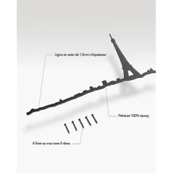 Fabrique de Styles Déco À Suspendre Et Adhésive*Décoration murale ligne Paris 50cm