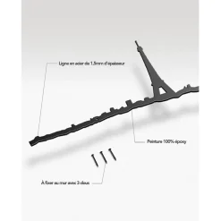 Fabrique de Styles Déco À Suspendre Et Adhésive*Décoration murale ligne Paris 50cm