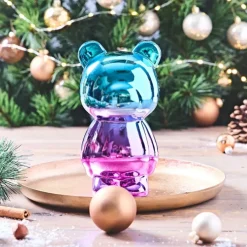 Fabrique de Styles Petits Objets Déco*Décoration ourson crazy électroplaste h21cm