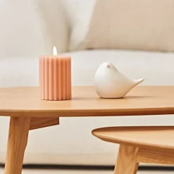 Fabrique de Styles Déco Lumineuse*Deco led oiseau en porcelaine h11cm - Ilobo