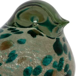 Fabrique de Styles Petits Objets Déco*Deco moineau emeraude et doré - Serin