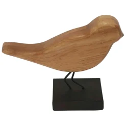 Fabrique de Styles Petits Objets Déco*Deco moineau en bois naturel et noir - Campagne