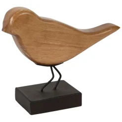 Fabrique de Styles Petits Objets Déco*Deco moineau en bois naturel et noir - Campagne