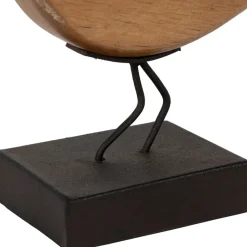 Fabrique de Styles Petits Objets Déco*Deco moineau en bois naturel et noir - Campagne