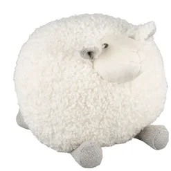 Enfant Fabrique de Styles Doudous Et Peluches*Deco mouton shaggy creme 30x30xh30cm polyester