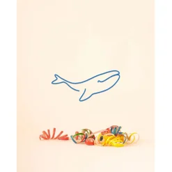 Enfant Fabrique de Styles Déco*Deco murale en acier 30x15cm - Baleine