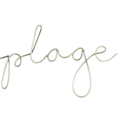 Fabrique de Styles Déco À Suspendre Et Adhésive*Deco murale "a la plage" tournille 50x13cm fer