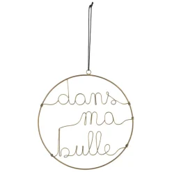 Fabrique de Styles Déco À Suspendre Et Adhésive*Deco suspension bulle metal dore d25