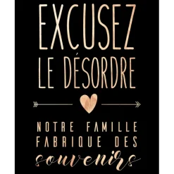 Fabrique de Styles Déco À Suspendre Et Adhésive*Decoration murale noir 30x40cm - wording desordre