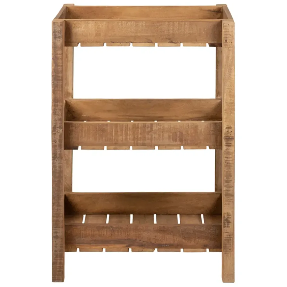 Fabrique de Styles Bibliothèques Et Étagères*Desserte 3 niveaux en bois recyclé h70cm - Campagne