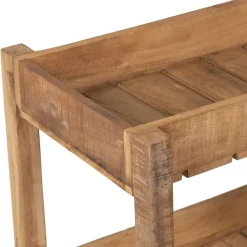 Fabrique de Styles Bibliothèques Et Étagères*Desserte 3 niveaux en bois recyclé h70cm - Campagne