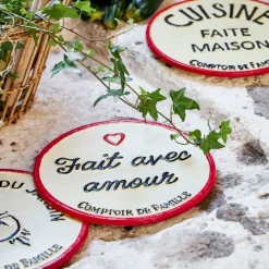 Fabrique de Styles Accessoires De Table*Dessous de plat "fait avec amour" en fonte d24cm - Fontnel